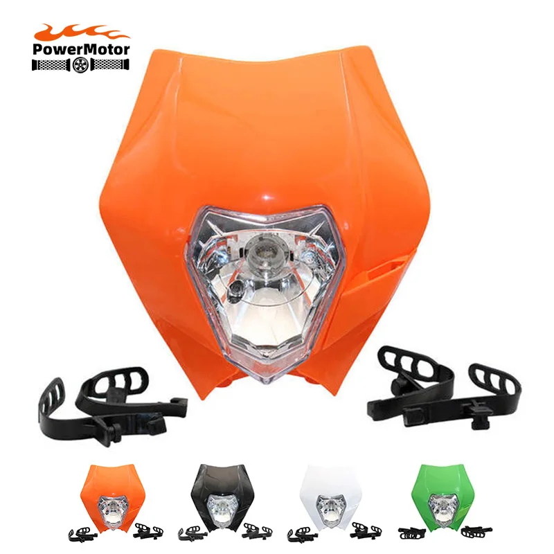 

Motorcycle Headlight Headlamp Halogen Light Supermoto Fairing Universal for KTM EXC SX Duke 125 250 300 Motocross Dirt Bike Moto
