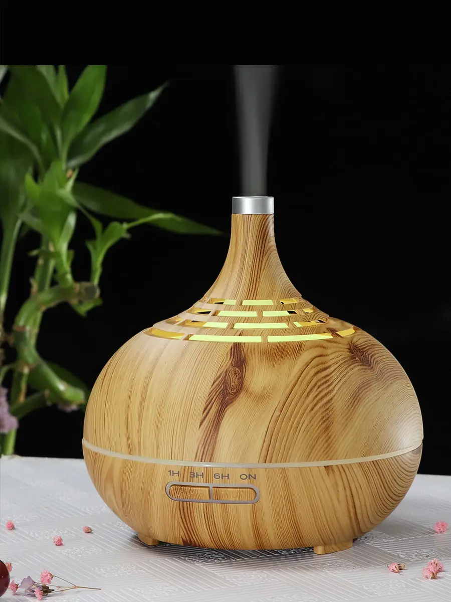 Аромадиффузор 400 мл семь цветов подсветки цвет светлое дерево 16 8х15 2 см Aromic AM-25 |