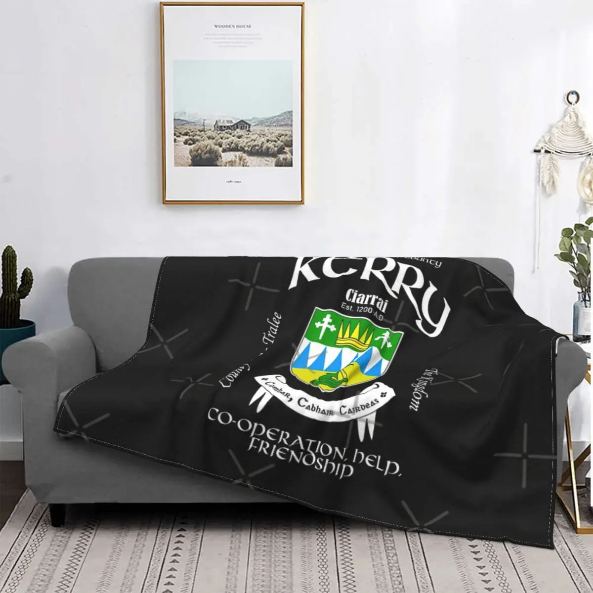 Ирландия-Керри Плед покрывало для кровати плед аниме плюшевая в клетку пляжное