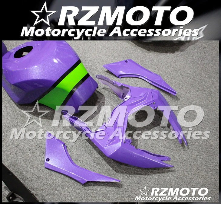 

New ABS Motorcycle Fairing Kit Fit for Kawasaki Ninja300 EX300 2013 2014 2015 2016 2017 ZX300R 13 14 15 16 Custom Purple Green