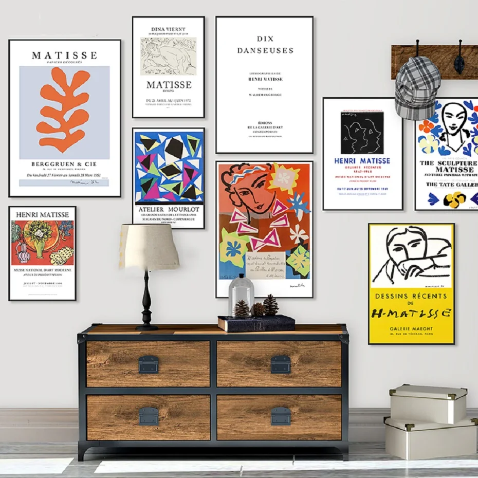 Matisse Fashion Retro Posters And Prints Abstract Portrait Wall Artwork Canvas Modular Pictures Nordic Home Decoration Paintings | Дом и сад