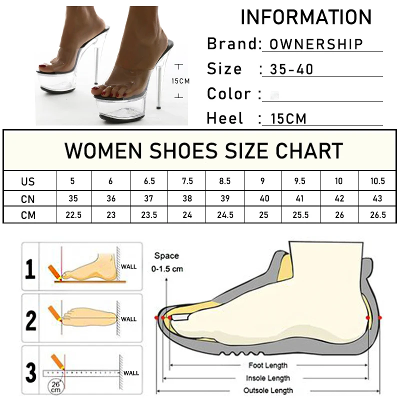 

Female Transparent Slipper Women's Platform High Heels Woman PVC Slides Women Classic Peep Toe Footwear Summer Ladies Shoes 2021