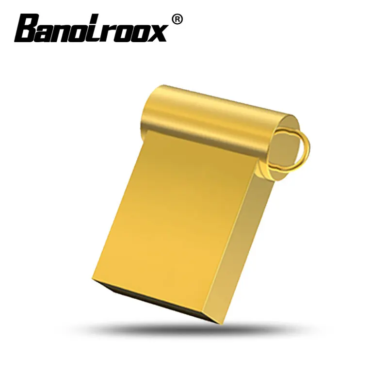 Banolroox оригинальные USB флэш накопители 64 Гб 128 ГБ мини usb 8 16 32 металлический