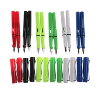 0 38mm0 5mm candy colors fountain pen with f nib luxury abs transparent inking pens for student writing pen