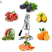 stainless steel manual hand press juicer squeezer citrus lemon orange pomegranate fruit juice extractor commercial or household