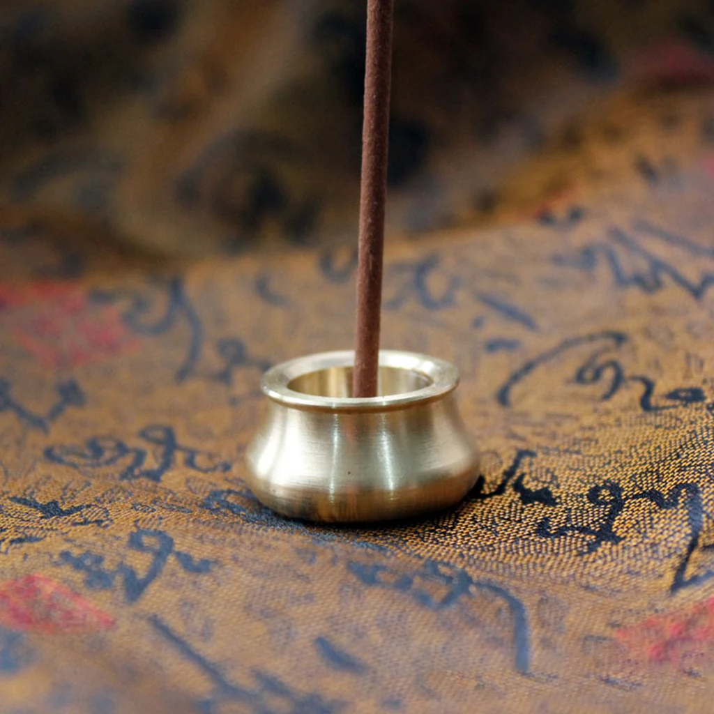 

Lightweight Brass Incense Cone Burner Bowl Stick Censer Holder for Yoga Spa