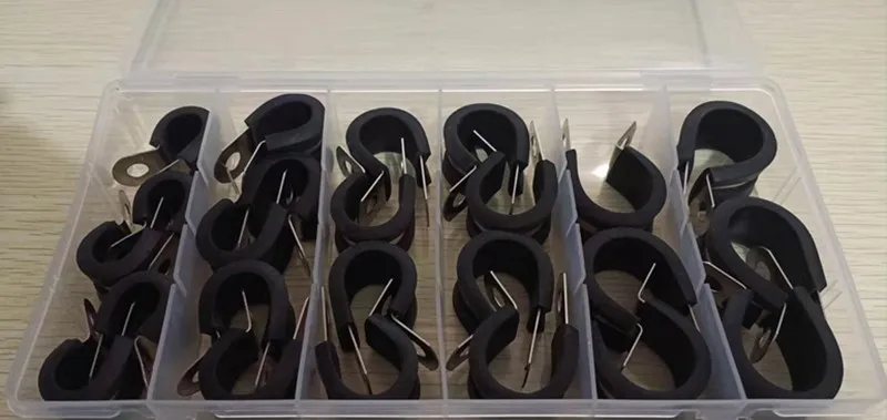 

Зажимы для труб с резиновой подушкой из нержавеющей стали 304, ассортимент изоляционный зажим (10-20 мм), 24 шт.