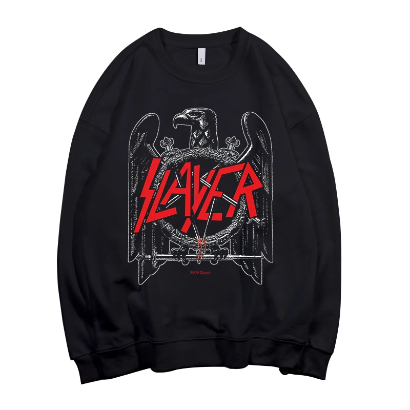 style2 Todhoof Slayer тяжелый металлический ремешок унисекс вырез лодочкой хлопковый свитшот Азиатский размер - Цвет: style2