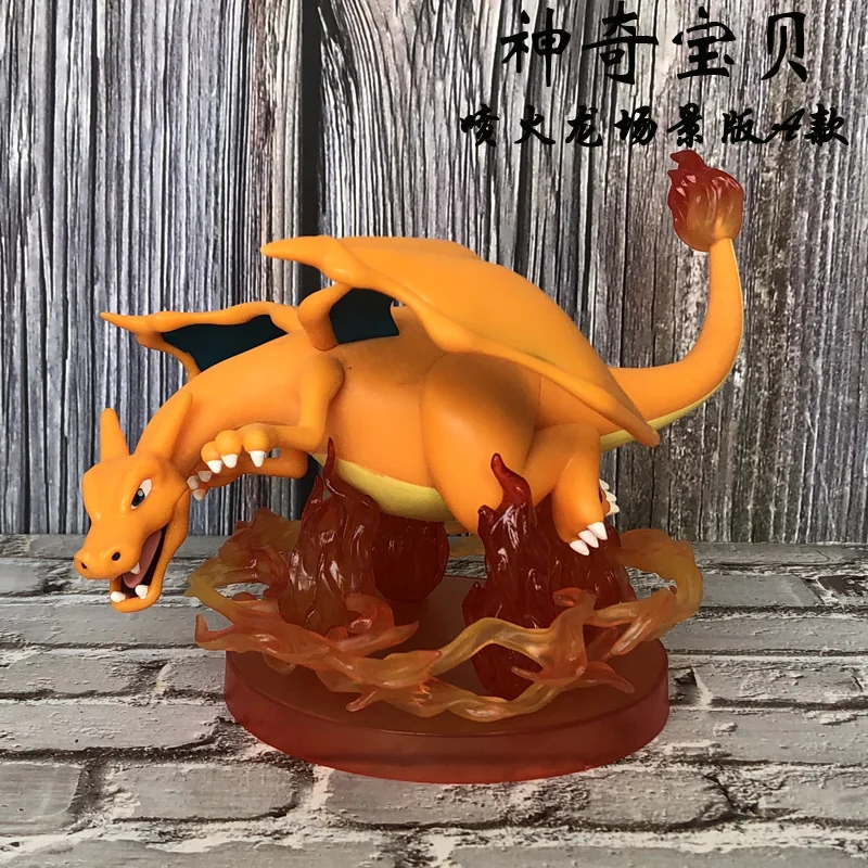 

TAKARA TOMY Pokemon Action Figure Monster Toy Doll Super Evolution Charizard Scene Model Decoration Toy