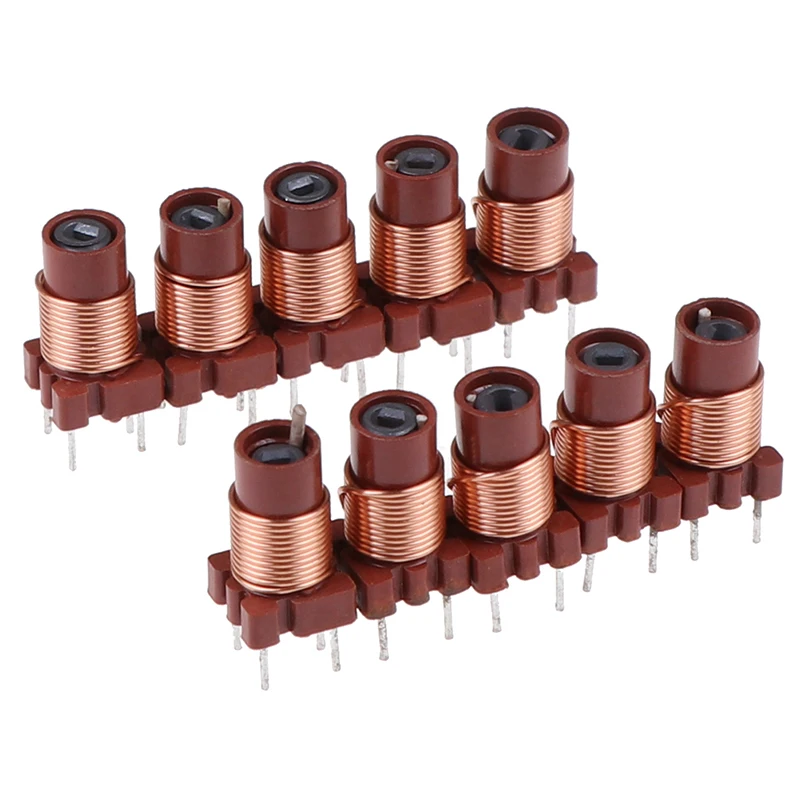 

10Pcs Adjustable High-Frequency Ferrite Core Inductor Coil 12T 0.6uh-1.7uh Adjustable Inductor Magnetic core wound inductor