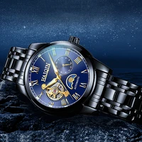 haiqin automatic mechanical watch men stainless steel watches mens brand luxury business waterproof wristwatch relogio masculino