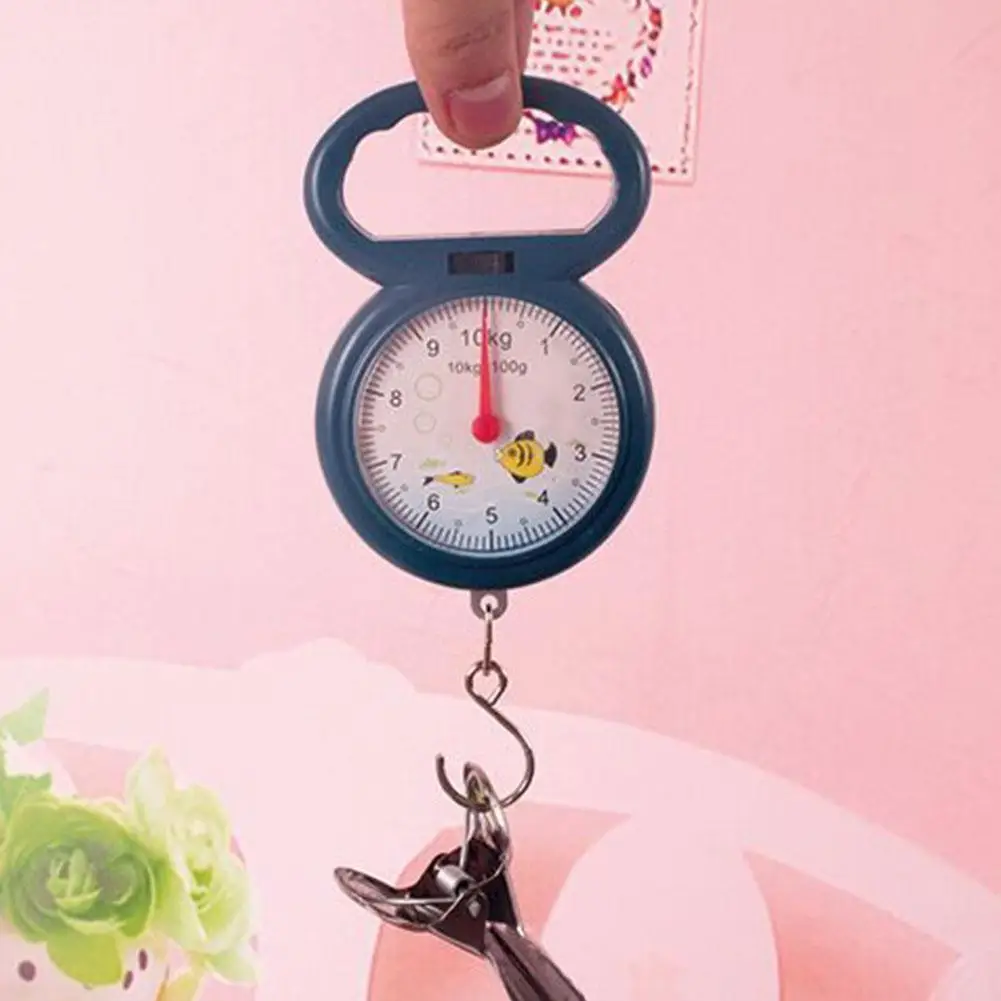 

10kg /100g Weighing Portable Numeral Pointer Spring Shopping Weighing Applicable Hanging supplies Scale Balance Fam kitchen C8C6