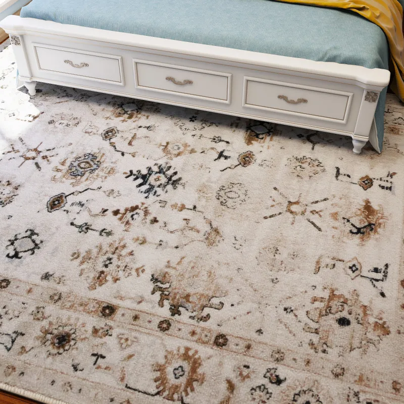 Американский винтажный ковер в стиле ретро Цветочные ковры для гостиной