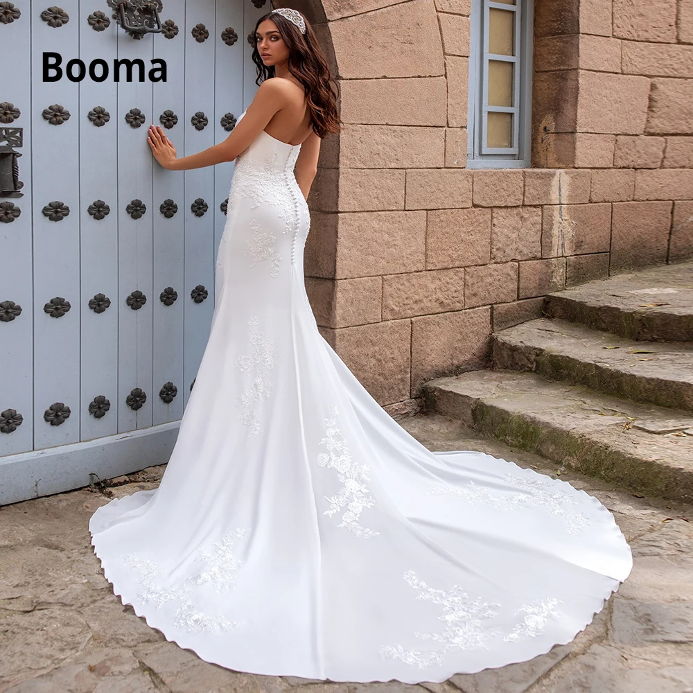 Женское свадебное платье с юбкой-годе Booma кружевное пляжное аппликацией