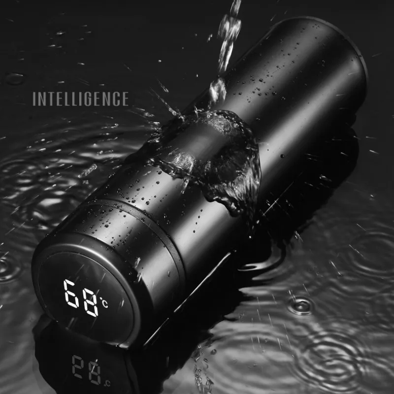 480 мл креативный умный термос бутылка для воды чашка дисплей температуры