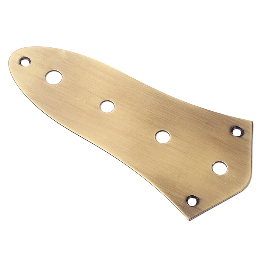 Блестящая металлическая пластина управления с 4 отверстиями для джазовых бас