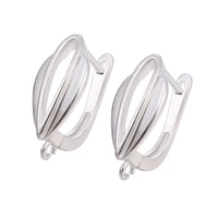 juya diy jewelry supplies silver plated ear wire earring hooks accessories for women fashion dangle charms earrings making