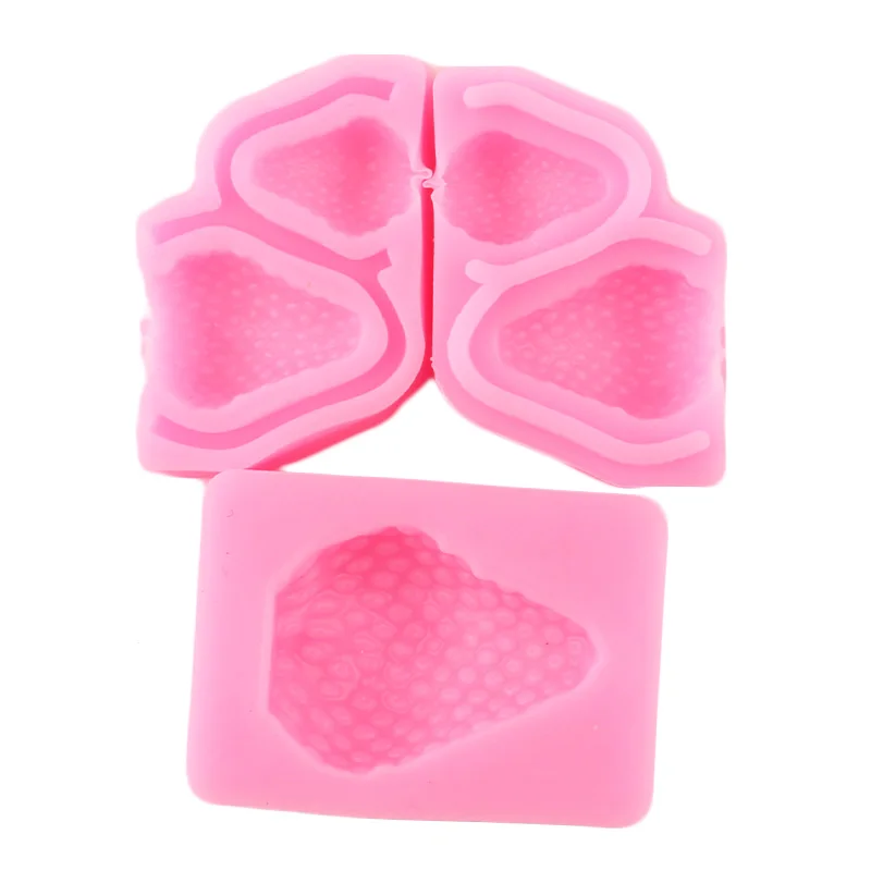 3 шт./компл. детские носки в форме клубники для производства шоколада силиконовые