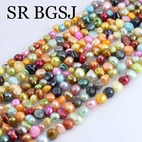 free shipping 4 5mm wholesale mixed random colors baroque potato natural freshwater pearl beads 14