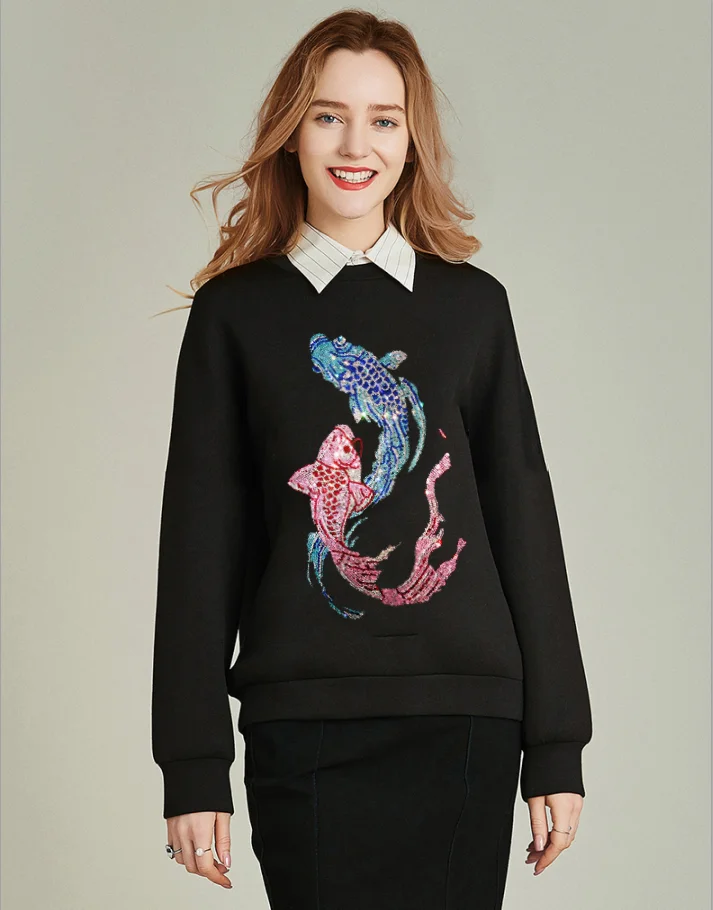 

Womens Diamond stone sweatshirts Hoodies Long Sleeve Ladies Sweatshirt Womens Hoodies Pullover For Women Regular sweatshirt