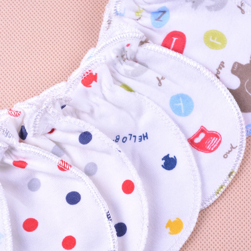 3 Pairs Newborn Baby Mitte Soft Cotton Anti Scratch Mittens Gloves Gift | Детская одежда и обувь