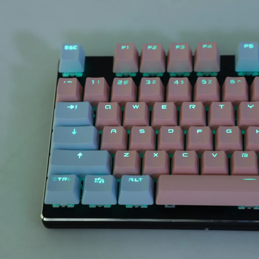 YMDK Double Shot 104, набор ключей в виде брелока из OEM профиля, подходит для механической клавиатуры Cherry MX Switches