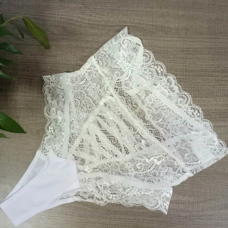 

2021 Sexy Panties Women High Waist Lace Thongs G Strings Underwear Ladies Briefs Sexy Cross Lacing Underpants Lingerie Hot Sale