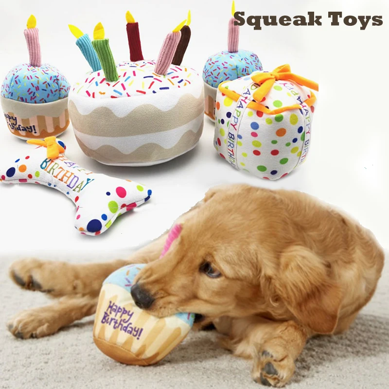 Игрушка-питомец плюшевая для домашних питомцев, милая игрушка со свечами для домашних животных, Интерактивная жевательная игрушка для боль...