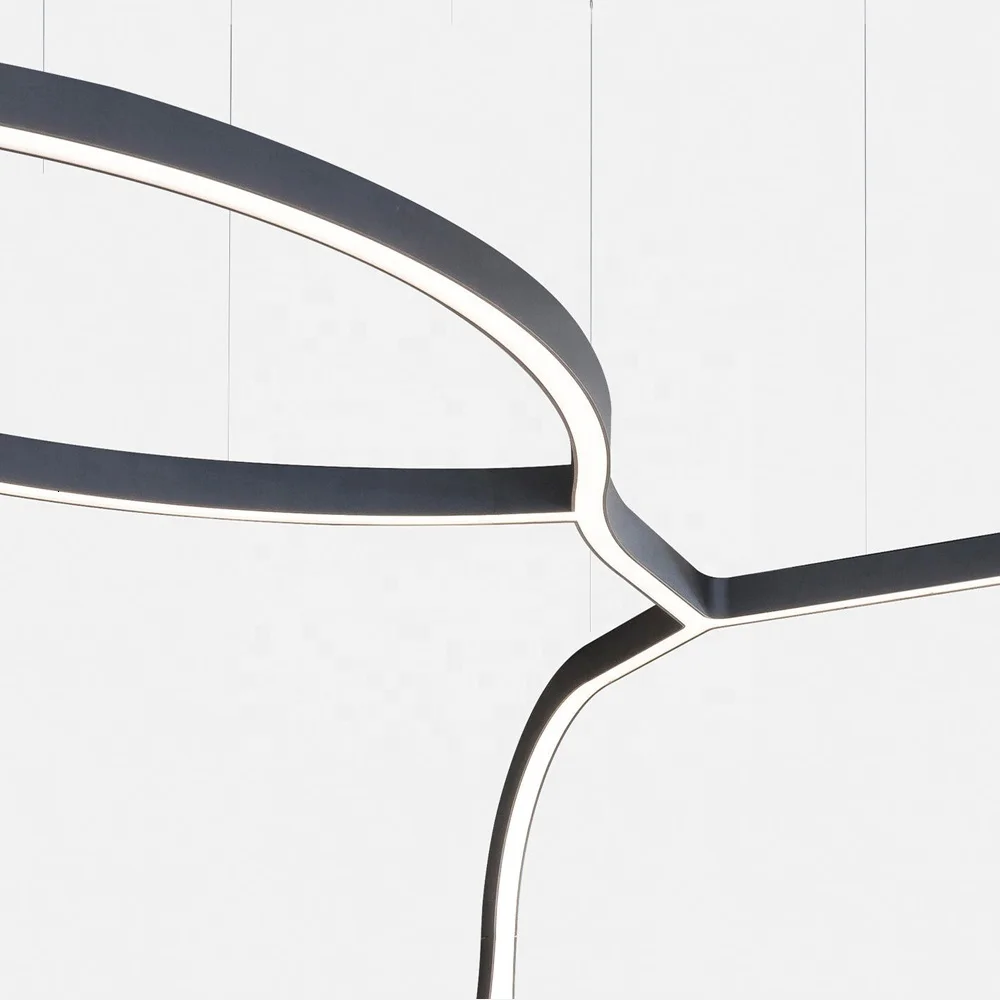 Подгонянный светодиодный подвесной светильник гетеротичный офисное освещение