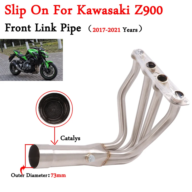 

For Kawasaki Z900 Ninja 900 2017 - 2021 Full System Motorcycle Exhaust Escape Modified Front Link Pipe Moto Muffler Tube Catalys
