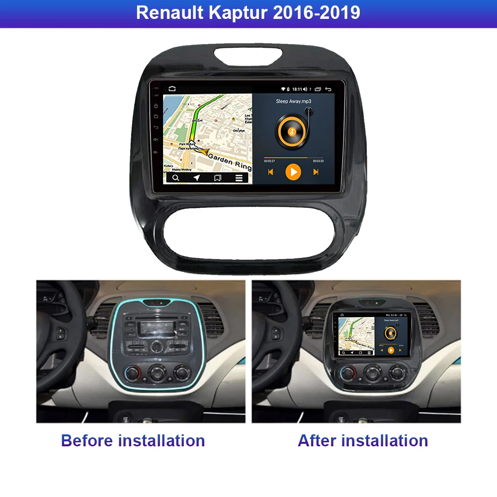 Runningway Android 10 0 5G автомобильный DVD для Renault Kaptur Captur 2016 2019 4G + 64G Автомобильный Радио