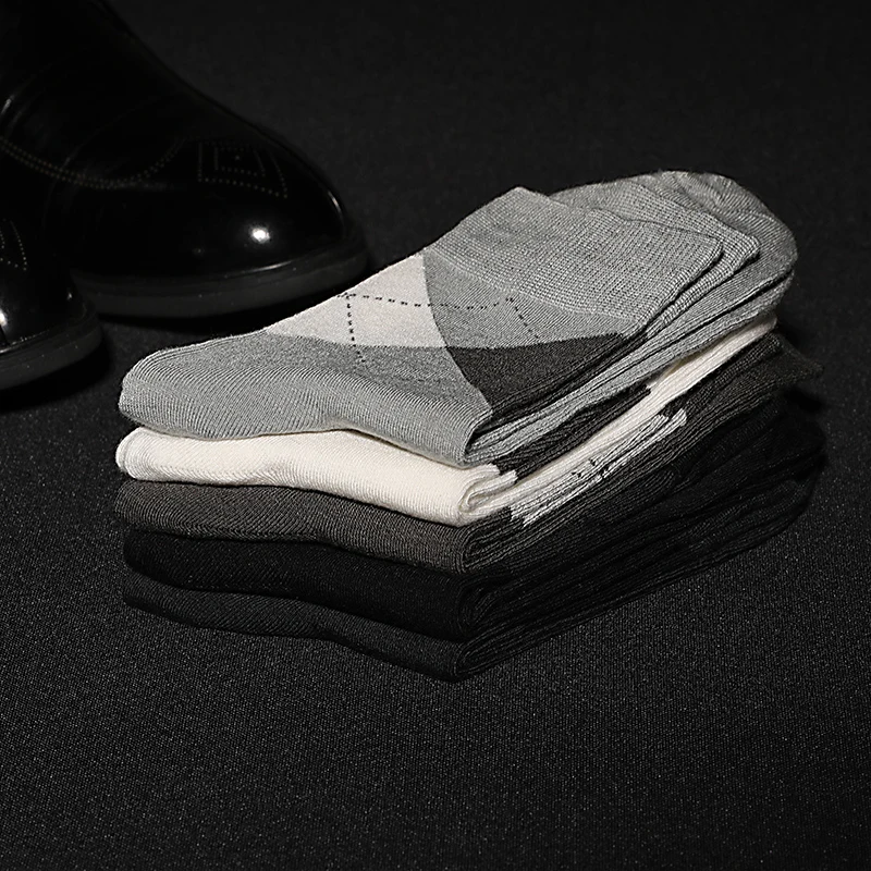 Новинка 2019 одноцветные мужские носки из бамбукового волокна черные против