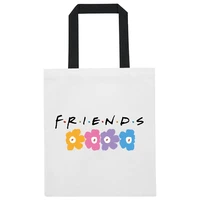 shopping bag ladies student simple cute printing portable messenger shoulder bags environmental protection and reusable