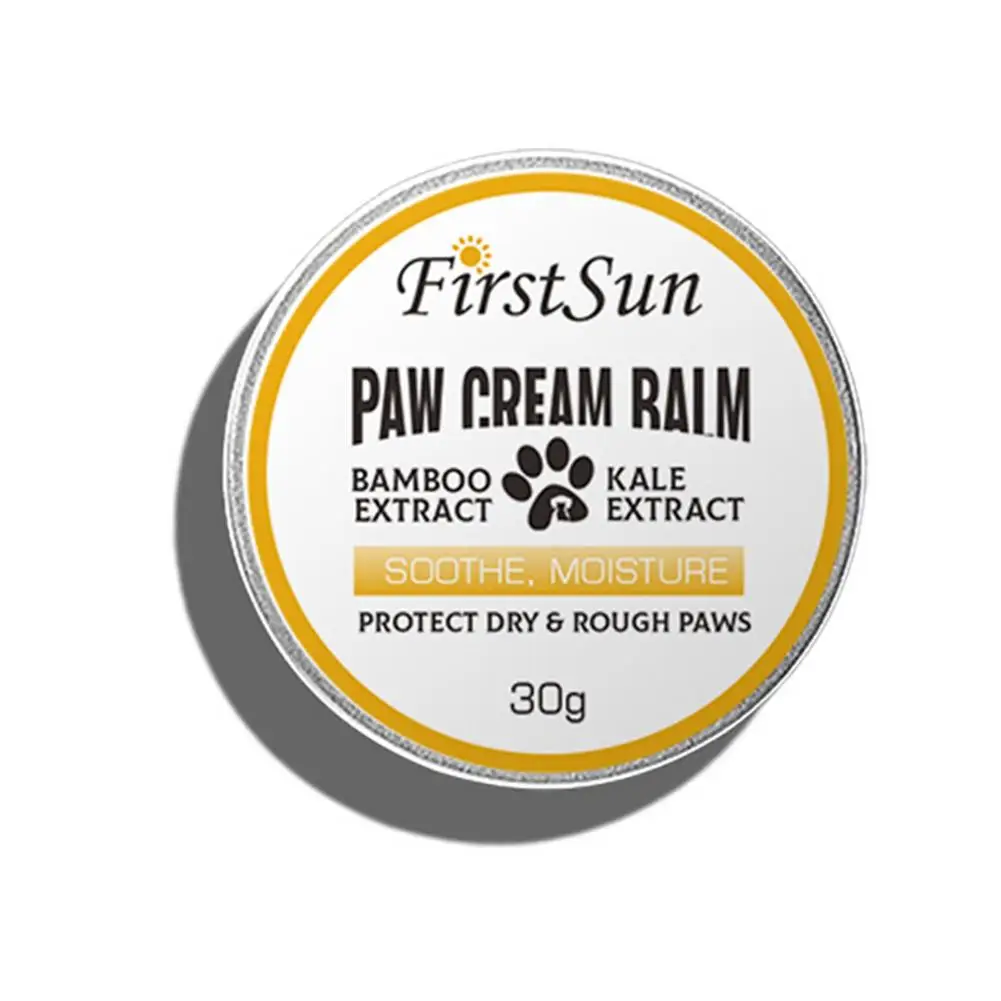

Dog Paw Balm - 30g Pad Relief Soother Moisturizer Protection Wax - All Weather Foot Butter Heals Repairs - Paws Noses From Heat