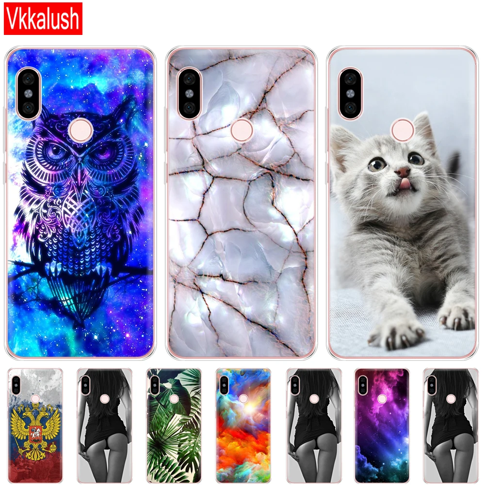 Мобильный телефон сумка для Xiaomi Redmi Note 6 Pro Чехол 26 ''силиконовый мягкий ТПУ
