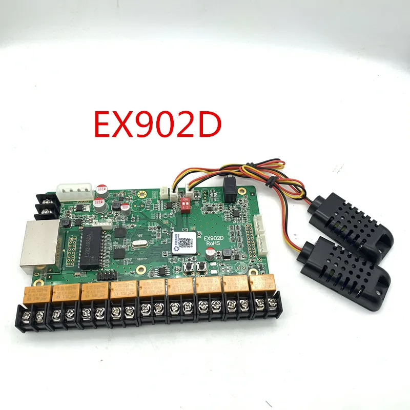 

EX902D (Repalce linsn EX901) multi-function card detect led display temperature humidity and automatic brightness control card E