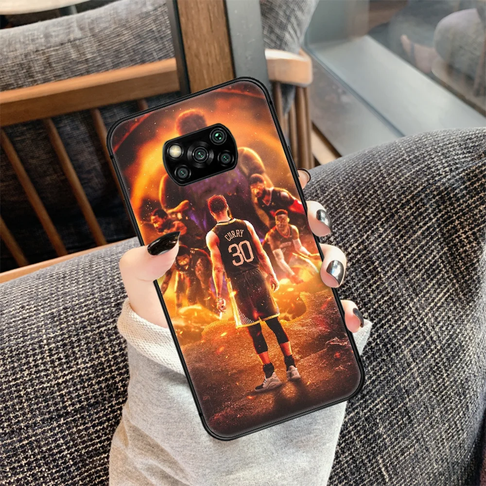 

Stephen Curry Basketball 30 Phone case Cover Hull For Xiaomi Mi A2 A3 8 9 9T Note 10 Se Lite Pro black Cover Painting Back Soft