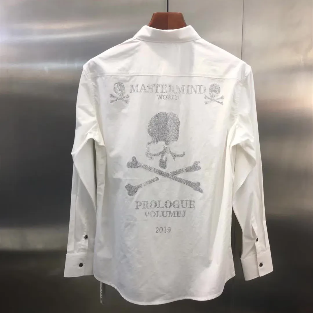 Мужские футболки Mastermind World t-shirt лучшее качество бурение логотип Mastermind тройники Япония Harajuku топы для женщин