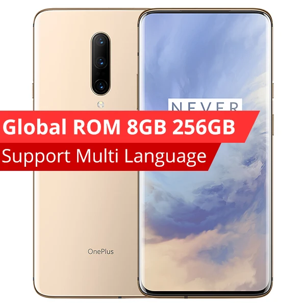 8GB 256GB Gold Oneplus 7 Pro, 6 ГБ ОЗУ, 128 Гб ПЗУ, мобильный телефон Snapdragon 855, четыре ядра, 6,67 дюймов, AMOLED, камера 48 МП, 4000 мАч, NFC - Цвет: 8GB 256GB Gold
