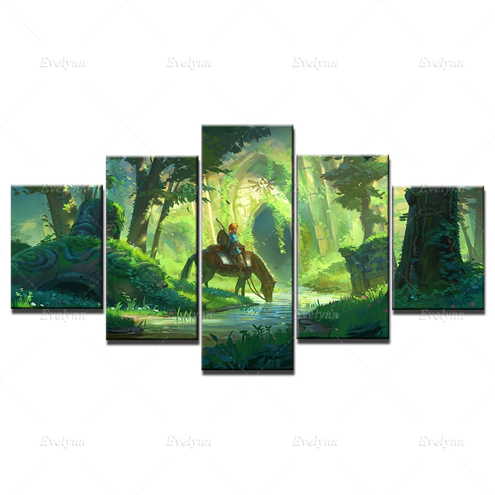 5 шт. настенный плакат и печать для гостиной | Дом сад