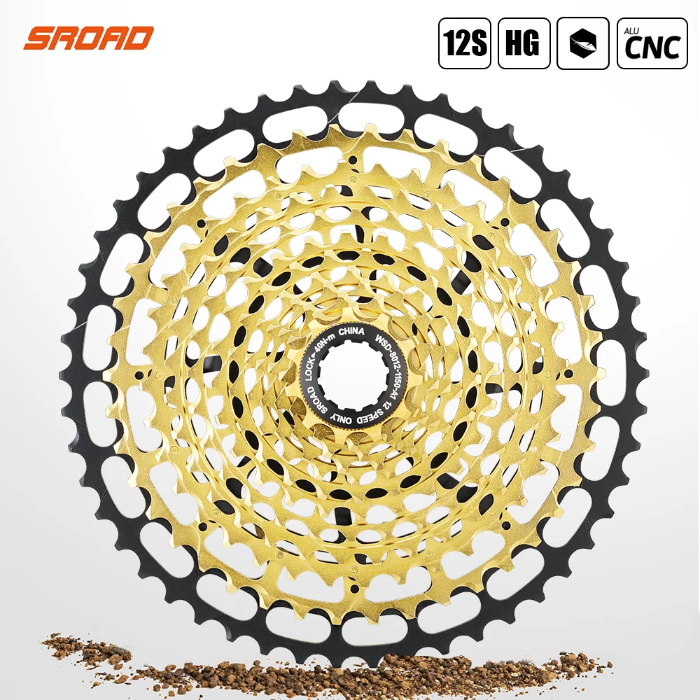 2021 Sroad 11-50T 12s Cassette 12 speed Bicycle 12v CNC Bike Freeewheel fits Shimano Super Light 4 Colors | Спорт и развлечения