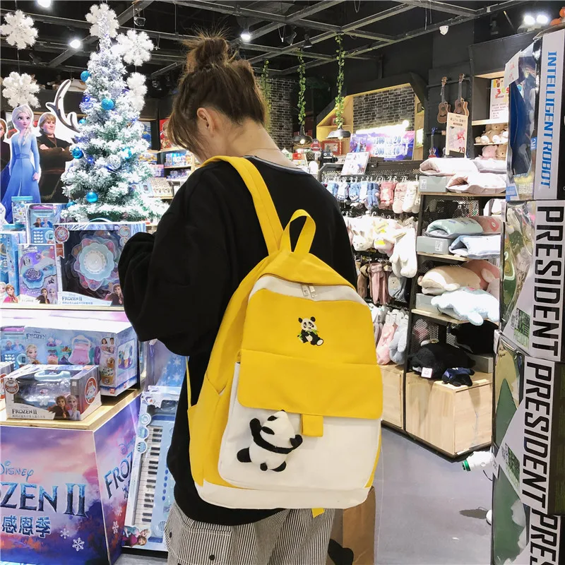 Женский школьный рюкзак в Корейском стиле студенческом простой ins