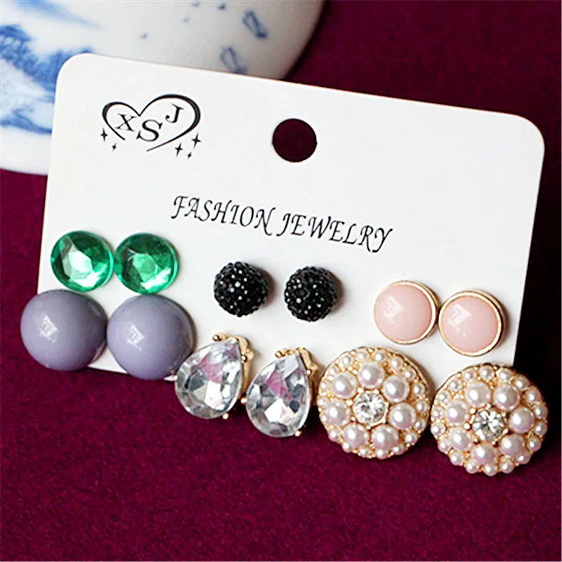 Новые модные женские Украшения оптовая продажа серьги с жемчугом для девочек на