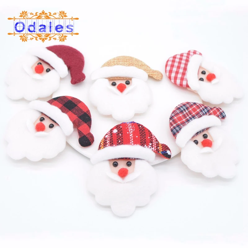 12 шт./лот смешанный стиль Санта Клаус шитье сделай сам рукоделие голова пряжка