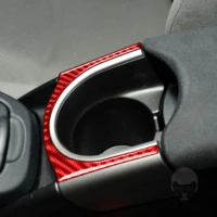 for toyota prius 2012 2015 car water cup holder frame trim sticker genuine carbon fiber