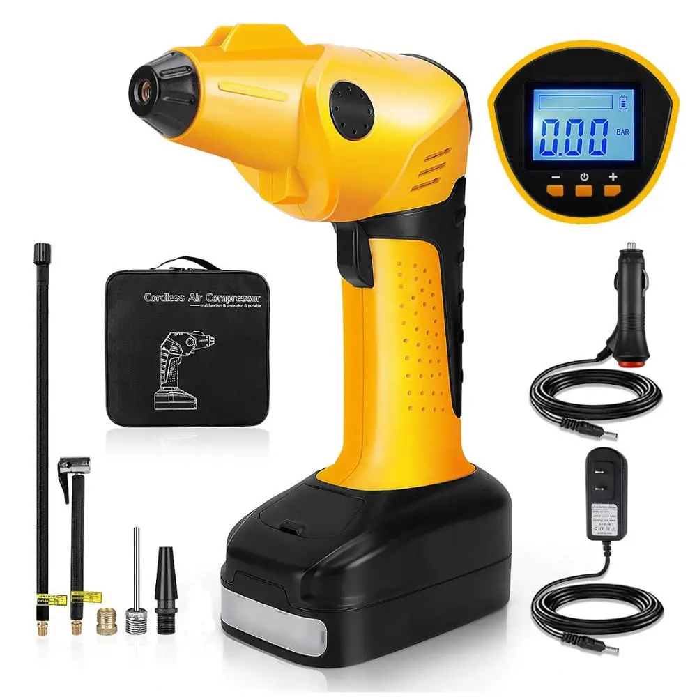 

Rechargeable battery tire inflator