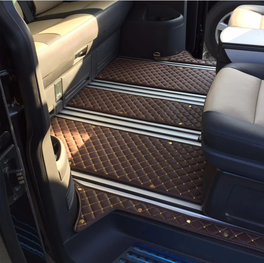 

Кожаный напольный коврик для салона автомобиля, аксессуары для volkswagen transporter 2016 2017 2018 2019 2020 T6, Стайлинг интерьера
