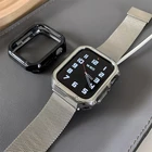 Мягкий армированный чехол для Apple Watch 7 41 мм 45 мм 4 5 6 SE 40 мм 44 мм защитный бампер с рамкой Модный чехол для iWatch 3 2 1 38 мм 42 мм