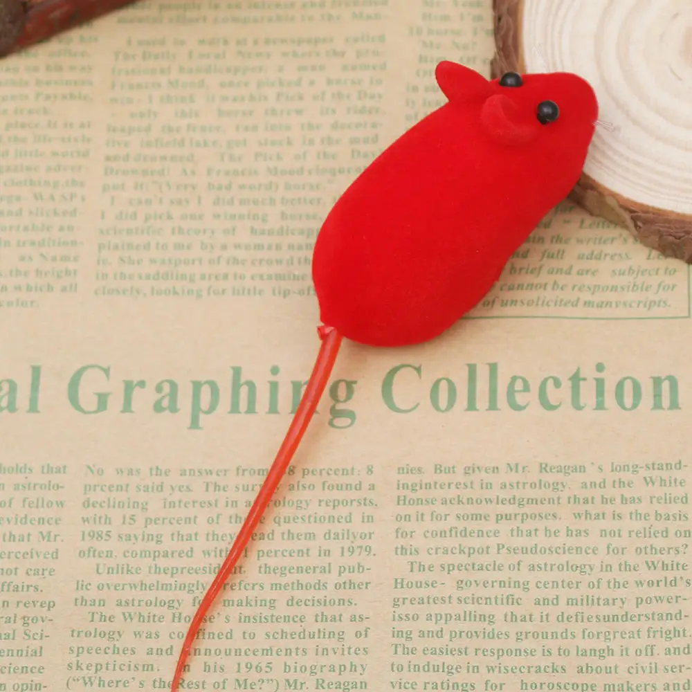 Мыши из искусственной кожи игрушки для животных милые питомцы кошки котенка