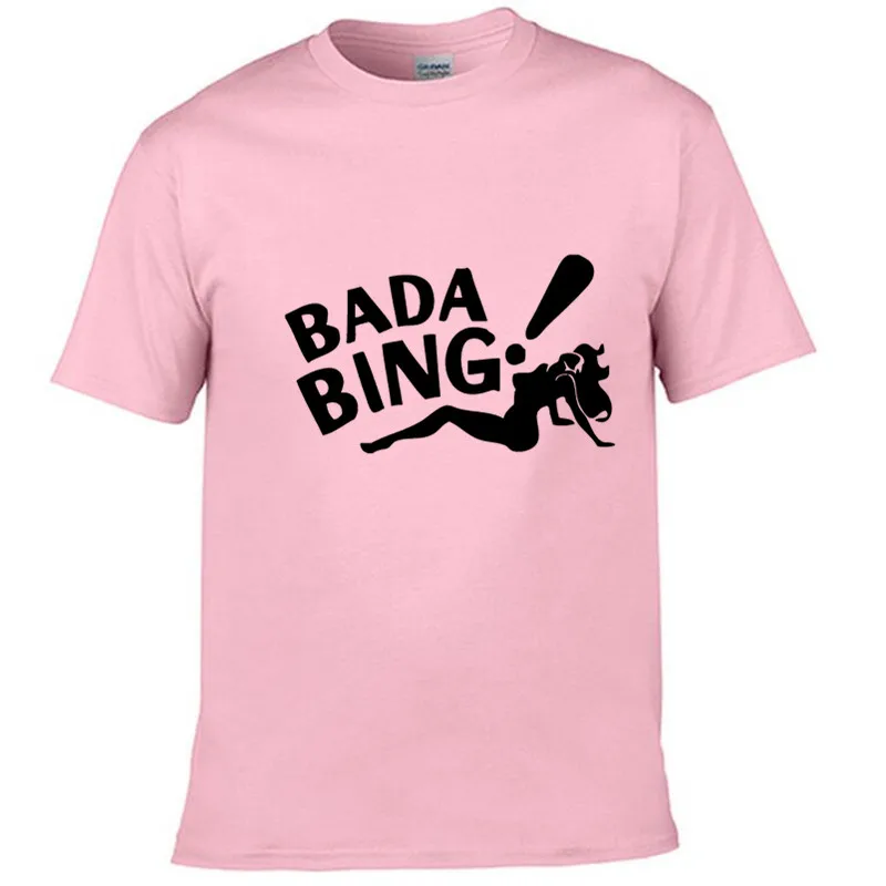 Sopranos Bada Bing, модные мужские футболки, короткий рукав, хлопок, белые футболки, мужские топы, футболки, одежда